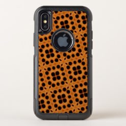 Golden Honeycomb Pattern OtterBox Commuter iPhone X Case