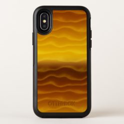 Golden Waves Abstract Pattern OtterBox Symmetry iPhone X Case