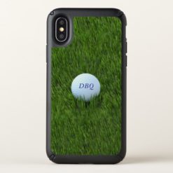 Golf Ball Monogram Speck Presidio iPhone X Case