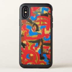 Graffiti In The Attic-Abstract Art Brushstrokes Speck iPhone X Case