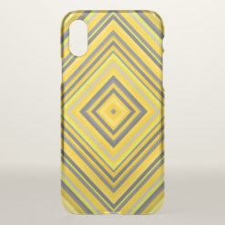 Grays & Yellows Nested Squares Pattern Phone Case