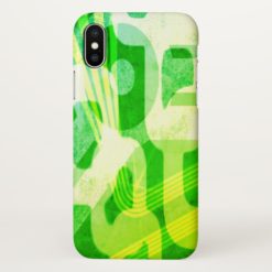 Green Abstract Pattern iPhone X Case