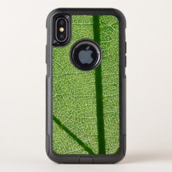 Green Leaf Close Up OtterBox Commuter iPhone X Case