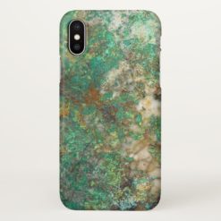 Green Mineral Stone iPhone X Case