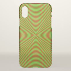Green and Red Rings Pattern Phone Case