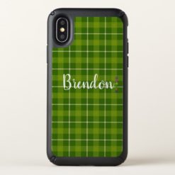 HAMbWG - Style: Speck Presidio - Green Plaid Speck iPhone X Case