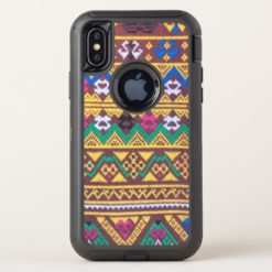 Hand Woven Thai Silk Pattern OtterBox Defender iPhone X Case