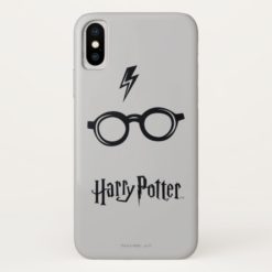 Harry Potter Spell | Lightning Scar and Glasses iPhone X Case