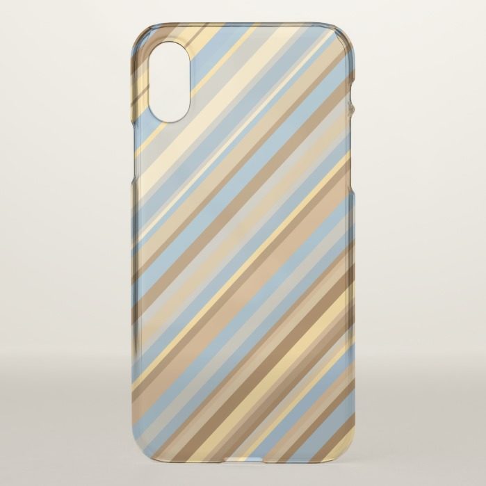 Harvest Wheat Field Setting Inspired Stripe Design iPhone X Case