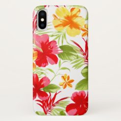 Hibiscus Floral Fiesta iPhone X Case