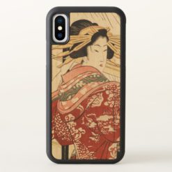 Hikeyotsu no yoru no ame (Vintage Japanese print) iPhone X Case