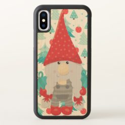 Holiday Gnome with gifts iPhone X Case