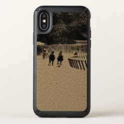 Horse Racing Muddy Track Grunge Speck iPhone X Case