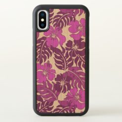 Huakini Bay Hawaiian Hibiscus Vintage Floral iPhone X Case