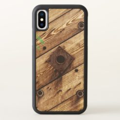 InDustial Rustic Wood iPhone X Case