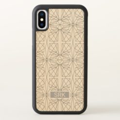 Initials Geometric Pattern and Design iPhone X Case