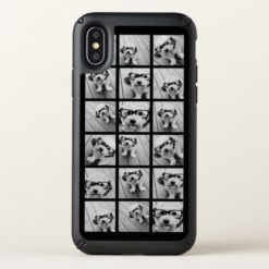 Instagram Photo Collage - Up to 18 photos Black Speck iPhone X Case