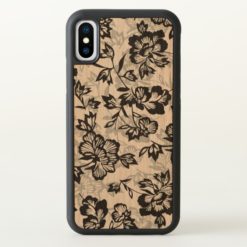 Iwalani Vintage Hawaiian Black Floral iPhone X Case