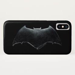 Justice League | Metallic Batman Symbol iPhone X Case