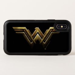 Justice League | Metallic Wonder Woman Symbol OtterBox Symmetry iPhone X Case