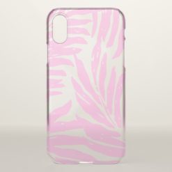 Kahanu Garden Hawaiian Palm Leaves Pink iPhone X Case