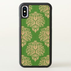 Key Lime Southern Cottage Damask iPhone X Case
