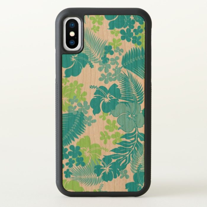 Kona Bay Hawaiian Tropical Hibiscus iPhone X Case