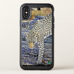 Leopard Digital Art Cell Phone Case