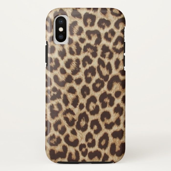 Leopard Print Caseate Tough iPhone X Case