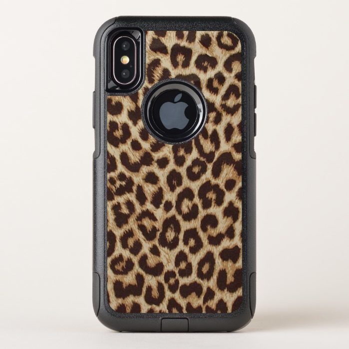 Leopard Print OtterBox Commuter iPhone X Case