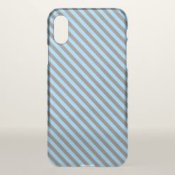 Light Blue & Gray Stripes Pattern Phone Case