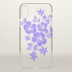 Lilikoi Hibiscus Hawaiian Floral Lilac iPhone X Case