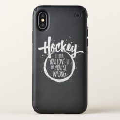 Love Hockey Speck iPhone X Case