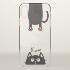 MEOW Apple iPhone X Clear Case