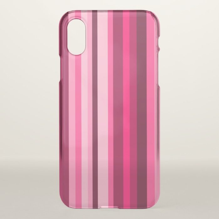 Magenta & Pink Striped Pattern Phone Case