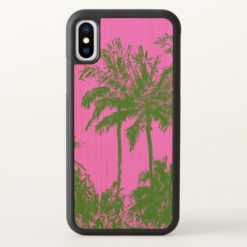 Makena Beach Hawaiian Sketchy Palms iPhone X Case
