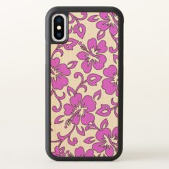 Malia Hibiscus Hawaiian Floral Pink iPhone X Case