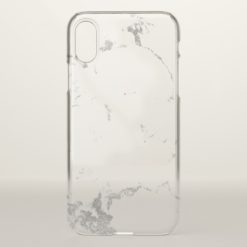 Marble White Gray Abstract Italian Minimalism Lux iPhone X Case