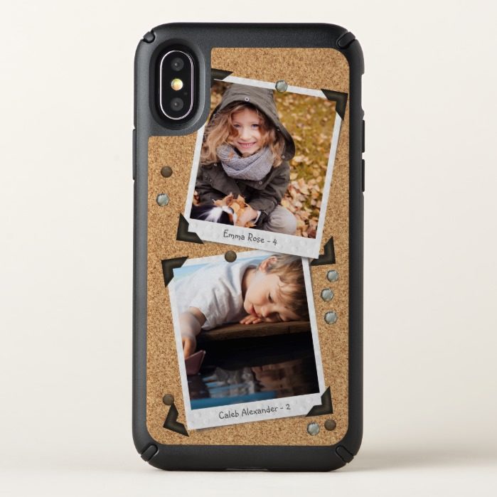 Messy Bulletin Board | Add Your Own Family Photos Speck iPhone X Case