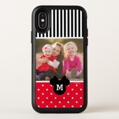 Minnie Red Polka Dot | Custom Photos & Monogram OtterBox Symmetry iPhone X Case