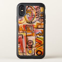 Modern Life-Hand Painted Abstract Art Speck iPhone X Case
