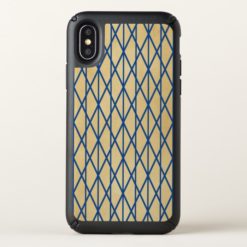 Modern Mud Cloth Line Pattern Boho Speck iPhone X Case