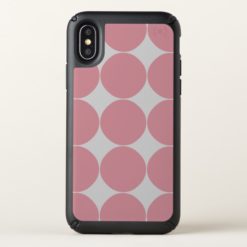 Modern Stylish Pink Polka Dot Speck iPhone X Case
