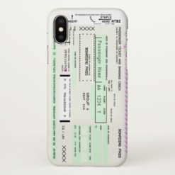 Modify This Airline Boarding Pass iPhone X Case