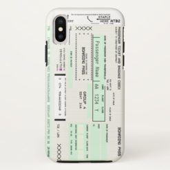 Modify This Airline Boarding Pass iPhone X Case