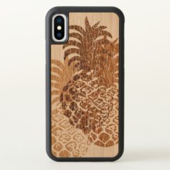 Momona Pineapple Distressed Hawaiian Tropical iPhone X Case