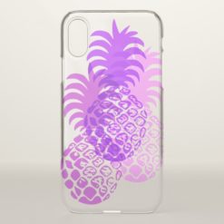 Momona Pineapple Hawaiian Tropical Violet iPhone X Case