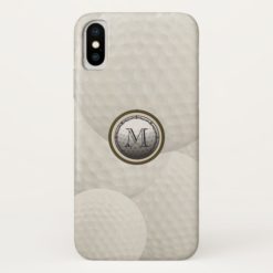 Monogram Golf Ball iPhone Case