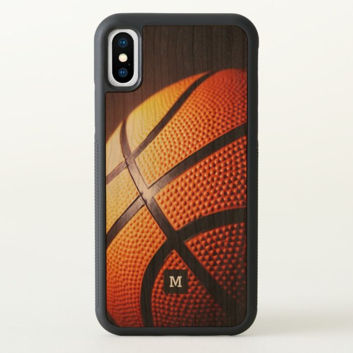 Monogram. Basketball Close-up. iPhone X Case