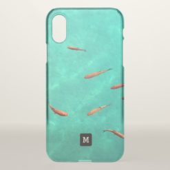 Monogram. School of Fish in the Sea. iPhone X Case